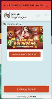 Liên hệ livechat tại Red88