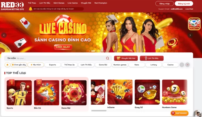 Trang chủ nhà cái Red88